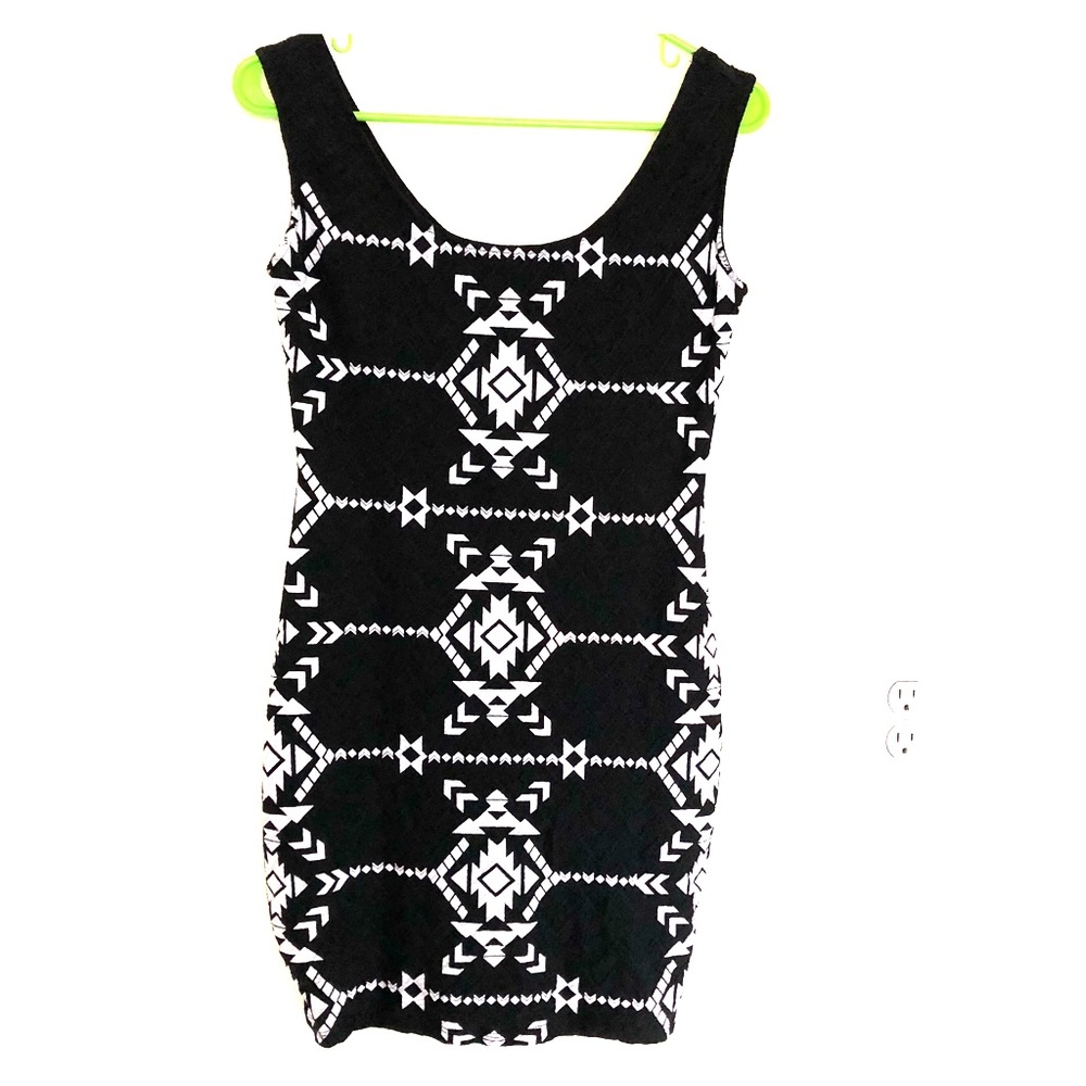 Aztec Midi Bodycon Dress